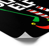 Christmas Golfing Elf Xmas Golf Family Match Golfe Poster (Ecke)