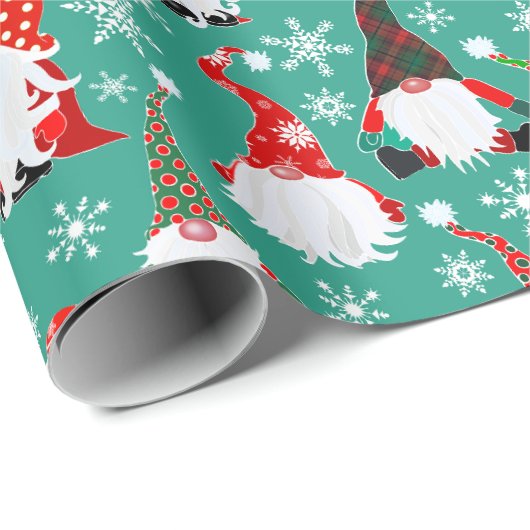 Christmas Gonk Geschenkpapier (Rolleneckpunkt)