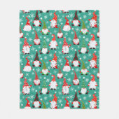 Christmas Gonks gemustert Fleecedecke (Vorderseite)