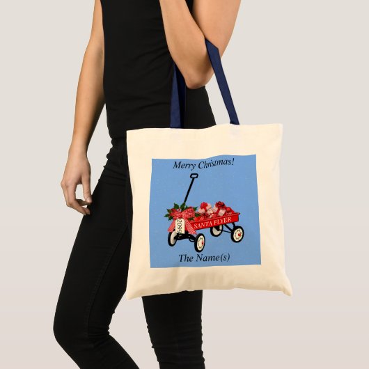 Christmas Goodie Bag Toy Wagon Tote Bags Tragetasche (Vorderseite (Produkt))