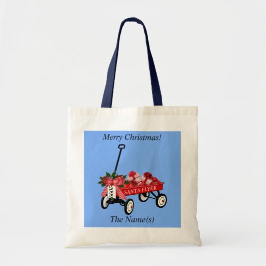 Christmas Goodie Bag Toy Wagon Tote Bags Tragetasche (Vorne)