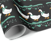 Christmas Goose Funny Goose Lover Xmas  Geschenkpapier (Rolleneckpunkt)