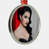 Christmas Goth Girl Jolly Holiday Ornament (Rechts)