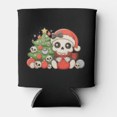 Christmas Gothic Cute Skeleton Skull Xmas Holiday Dosenkühler (Vorderseite)