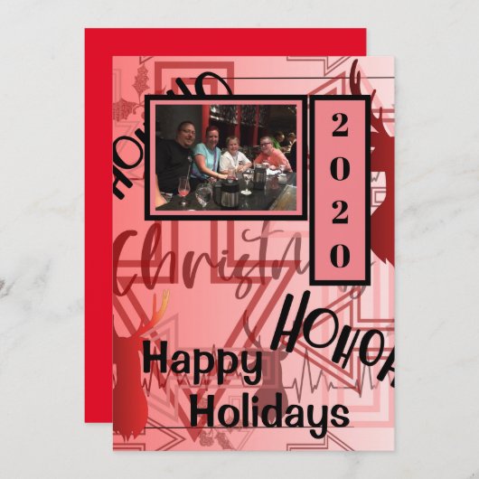 Christmas Graffiti Feiertagskarte (Vorne/Hinten)