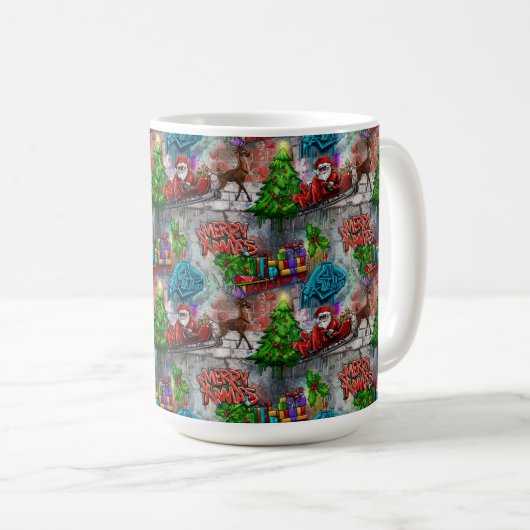 Christmas Graffiti Kaffeetasse (VorderseiteRechts)