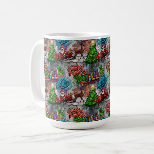 Christmas Graffiti Kaffeetasse (Vorderseite Links)