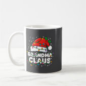 Christmas Grandma Claus Santa Hat Christmas Lights Kaffeetasse (Links)