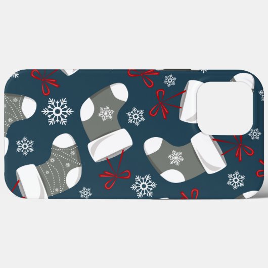 Christmas Graue Strümpfe iPhone Case Mate (Rückseite (Horizontal))