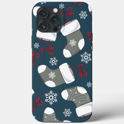 Christmas Graue Strümpfe iPhone Case Mate (Rückseite)