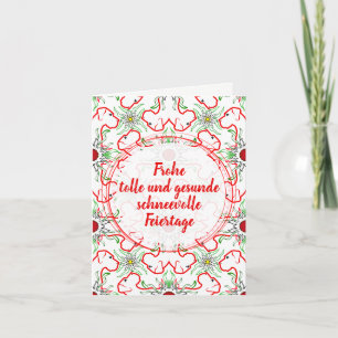 Christmas Great Dane Cards Pattern Feiertagskarte