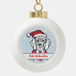 Christmas Great Dane Typ Keramik Kugel-Ornament