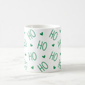 Christmas Green and White Coffee Mug Ho Ho Ho Kaffeetasse (Mittel)