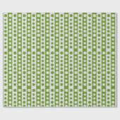 Christmas Green and White Polka Dots Geschenkpapier (Flach)