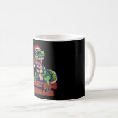 Christmas Green Dinosaurier | Dinosaurier-Design Kaffeetasse (VorderseiteRechts)
