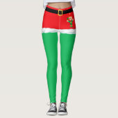 Christmas Green Elf Leggings (Vorderseite)