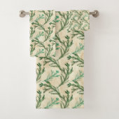 Christmas Green Evergreen Branches Badhandtuch Set (Insitu)