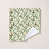 Christmas Green Evergreen Branches Badhandtuch Set (Waschlappen)