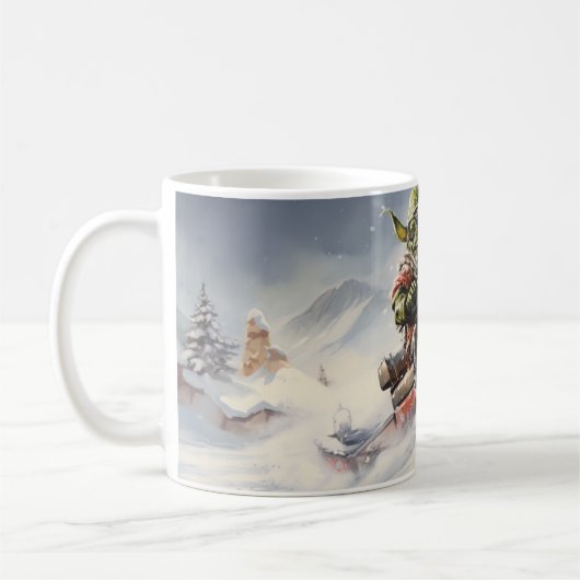 Christmas Green Goblin #5 beim Fahren mit einem Sc Kaffeetasse (Links)