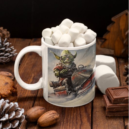 Christmas Green Goblin #5 beim Fahren mit einem Sc Kaffeetasse