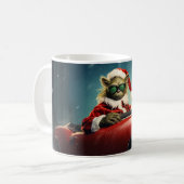 Christmas Green Goblin #8, der ein rotes Sportauto Kaffeetasse (Vorderseite Links)