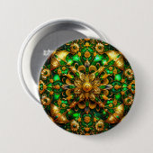 CHRISTMAS ~ Green Gold Button ~ (Vorne & Hinten)