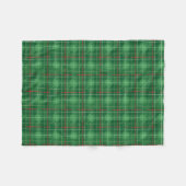 Christmas Green Kariert Fleecedecke (Vorderseite (Horizontal))