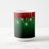 CHRISTMAS GREEN MIT RED HOLIDAY TROPFEN PATTERN KAFFEETASSE (Mittel)