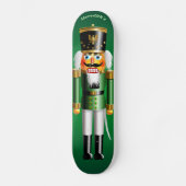 Christmas Green Nutcraker Toy Soldier Skateboard (Vorderseite)