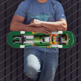 Christmas Green Nutcraker Toy Soldier Skateboard