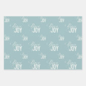 Christmas Green Peace und Freude Geschenkpapier Set (Vorderseite 3)