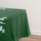 Christmas Green Tablecloth with Snowflake Pattern Tischdecke (Beispiel)