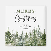 Christmas Green Tree | Merry Christmas Magnet (Vorne)
