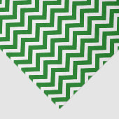 Christmas Green und White Zickzack ZigZag Seidenpapier (Ausschnitt)