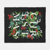 CHRISTMAS Greenery Berries Fleecedecke (Vorderseite (Horizontal))