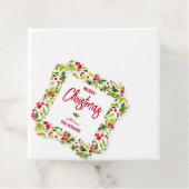 Christmas Greenery Berries Holiday Geschenkanhänger (Beispiel)