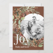 Christmas Greenery Circle Foto Joy (Vorderseite)