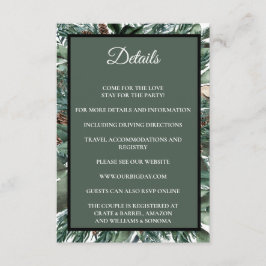Christmas Greenery Enclosure Card Details Begleitkarte