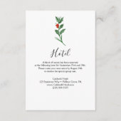 Christmas Greenery Hotel Card Begleitkarte (Vorderseite)