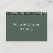 Christmas Greenery Place Card Platzkarte (Rückseite)