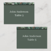 Christmas Greenery Place Card Platzkarte (Vorne/Hinten)