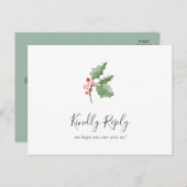 Christmas Greenery Song Request UAWG Postcard Einladungspostkarte (Vorne/Hinten)