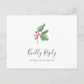 Christmas Greenery Song Request UAWG Postcard Einladungspostkarte (Vorderseite)