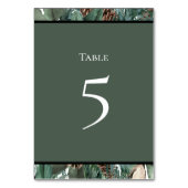 Christmas Greenery Table Number Card Tischnummer (Rückseite)