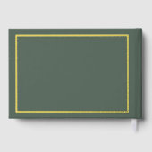 Christmas Greenery Wedding Guest Book Gästebuch (Rückseite)