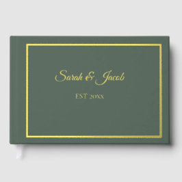 Christmas Greenery Wedding Guest Book Gästebuch