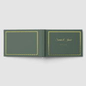 Christmas Greenery Wedding Guest Book Gästebuch (Voll)