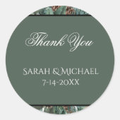 Christmas Greenery Wedding Stickers (Vorderseite)