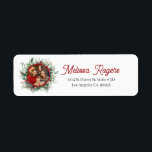 Christmas Greenery Wreath Custom Foto<br><div class="desc">Weihnachtsgrün und Rotweinbeeren mit individuellem Foto und individualisierbarem Text.</div>