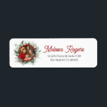 Christmas Greenery Wreath Custom Foto<br><div class="desc">Weihnachtsgrün und Rotweinbeeren mit individuellem Foto und individualisierbarem Text.</div>